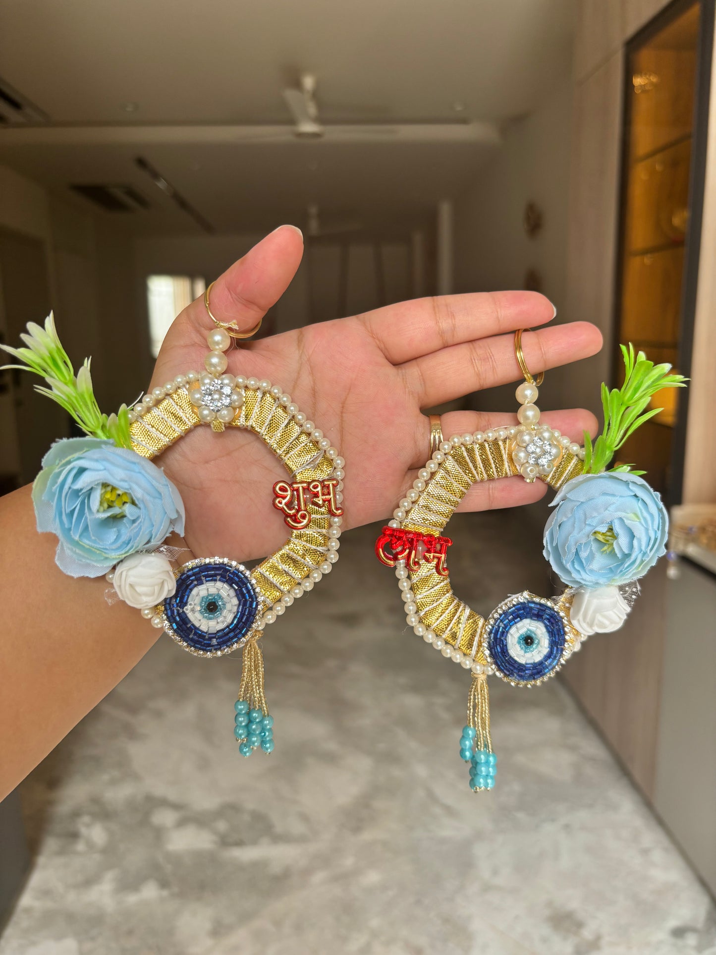 Small Evil Eye Hanging β Handcrafted Nazar Battu