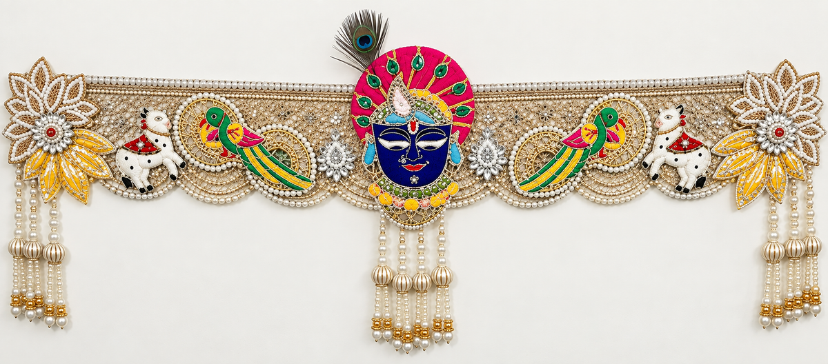 Shrinathji Pichwai Pearl Toran Toran Bandhanwar