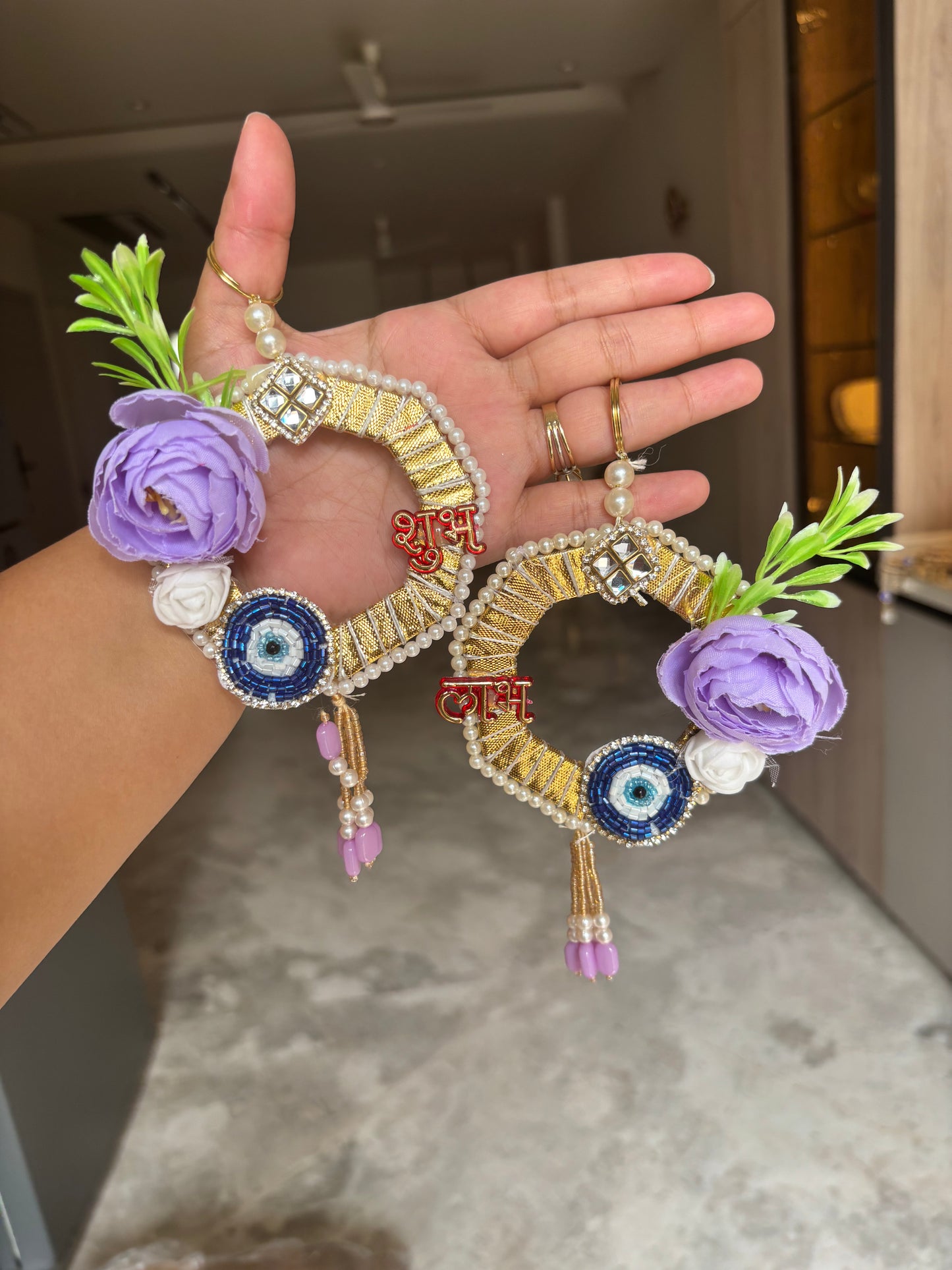 Small Evil Eye Hanging – Handcrafted Nazar Battu
