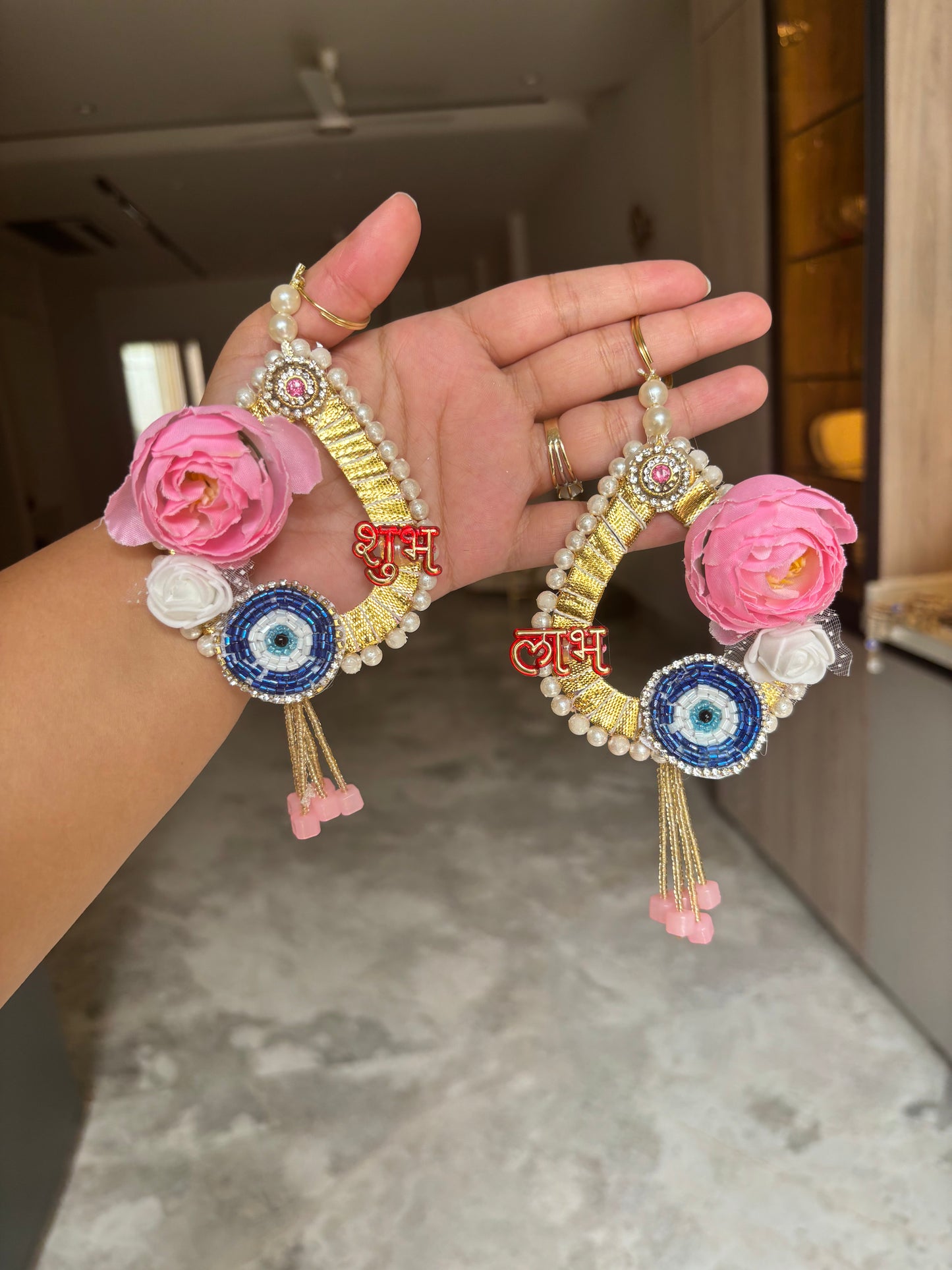 Small Evil Eye Hanging – Handcrafted Nazar Battu