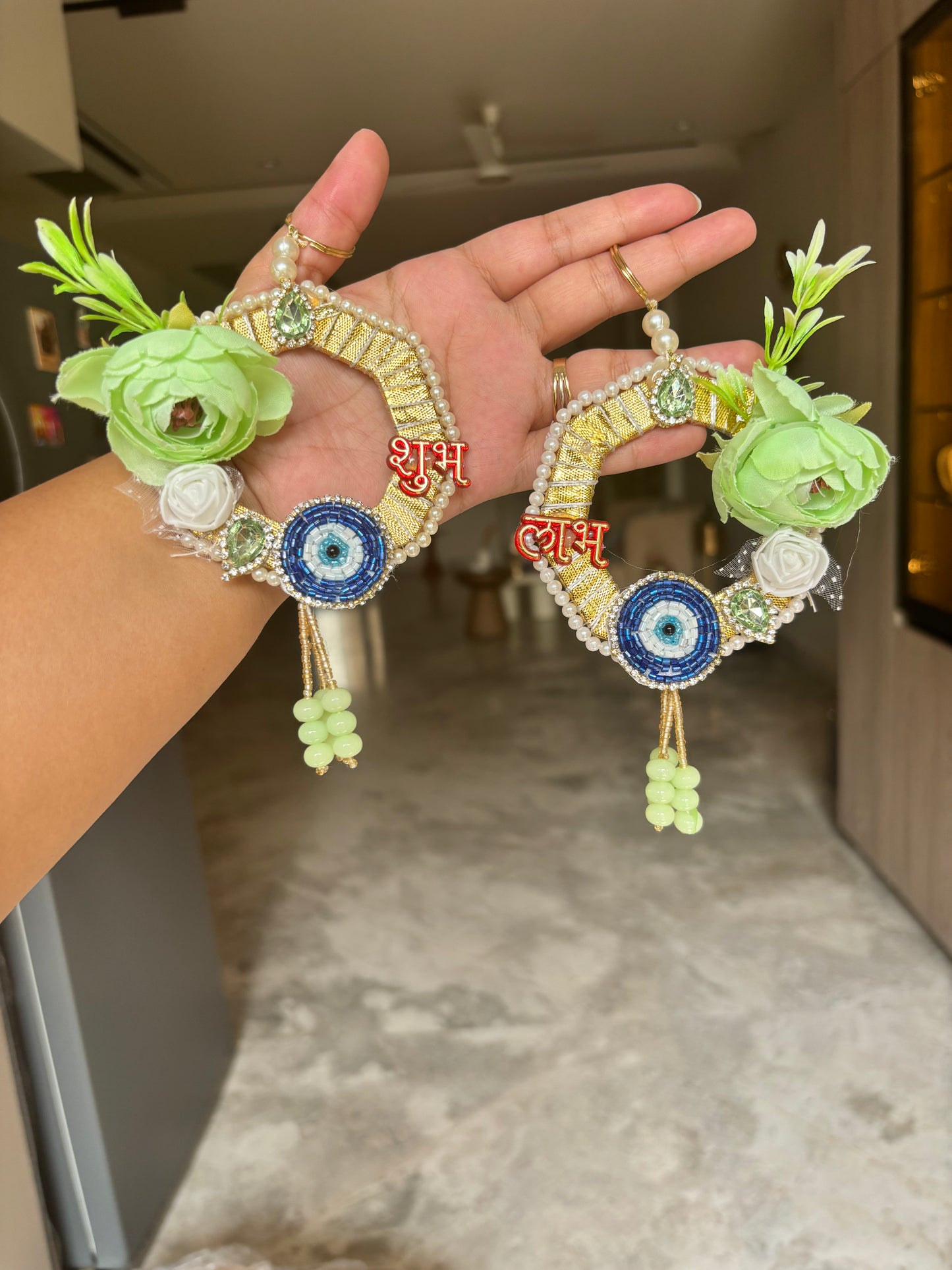 Small Evil Eye Hanging – Handcrafted Nazar Battu