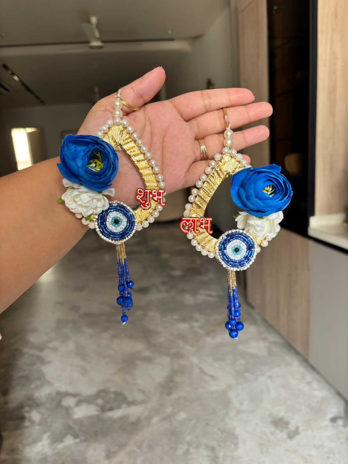 Small Evil Eye Hanging – Handcrafted Nazar Battu