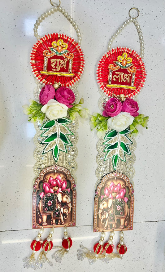Round Raffia Floral Hanging – Handcrafted Decorative Hanging (Copy)